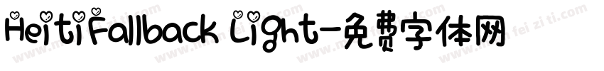 HeitiFallback Light字体转换